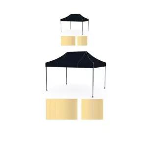 민자 벽면이베이직 구성에 포함된 3 x 4.5M 천막 X 2개입