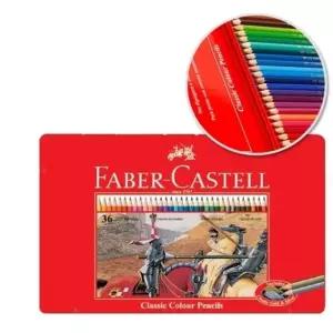 파버카스텔 유성색연필 36색 틴케이스 115846 미술용품 적색케이스 개(1개입) (WFKGMUY)