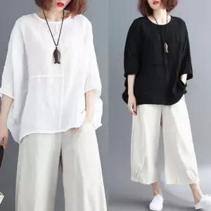 [룽스]빅사이즈 바지 팬츠 블라우스 반팔티 의류