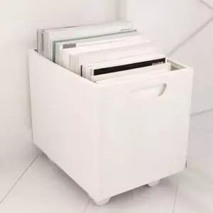 오픈 북트롤리 수납박스 이동식 책꽂이