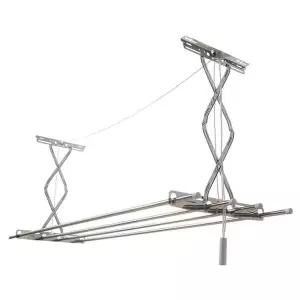 리빙코아 자바라형 천정건조대 스텐 (WFGT6BL)