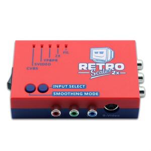 RetroScaler2x AV-HD 변환기 라인-더블러레트로 게임 콘솔용 PS2 N64 NES Dreamcast Saturn MD1 MD2Red -B1