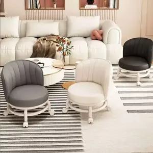 등받이 360도 회전 바퀴 의자 이동 간이 체어 (WFHLDOY)