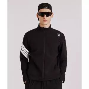 스파이더 SPYDER 공용 트레이닝 슬리브 로고 셋업 집업 SPIPCNFT201UBLK 168144