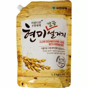 유한 아름다운 주방세제 현미 깔끔설거지 리필 1.02kg