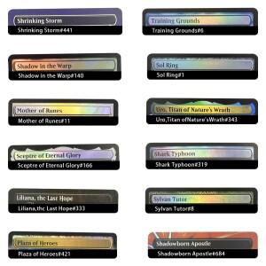 고 카드 블랙 코어 종이 자체 제작 DIY 매직 덱 보드 게임 표준 크기 매나 드레인 미스티컬 투터