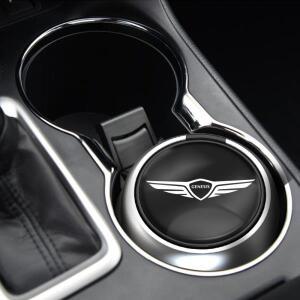 g70 제네시스 창세기 G80 GV70 Essentia Neolun G90 자동차 장착 재떨이 커버 인테리어 장식과 빛나는 분위