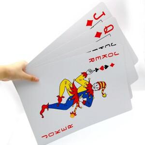 1상자/54개의 대형 카드 놀이 종이 실내/실외 게임 파티 및 휴일에 적합