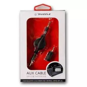 퍼즐 AUX 케이블세트 릴타입 자동차용품 카오디오 연장선 스테레오 WFLQIZD