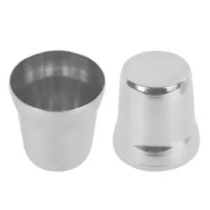 가벼운 스테인리스 물컵 내열성 튼튼한 음료컵 약6.9x7cm (WFKI2O6)