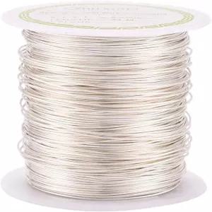 판다홀 75.5피트 변색 방지 구리선 24게이지 주얼리 비딩 공예용 와이어(은색)