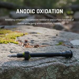 2개/1쌍 경량 측면 개방형 65/75mm 자전거 튜브리스 림 밸브 고강도 알루미늄 합금 사이클링 부품