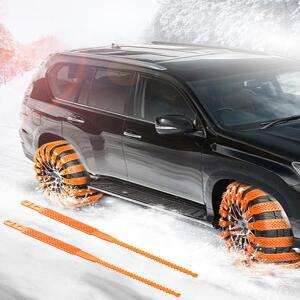 직물 스노우체인 트럭, SUV용 10팩 범용 자동차 스노우 체인, 조절 가능한 미끄럼 방지 타이어 지퍼 타이,