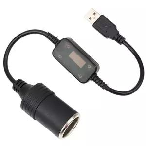USB 변환기 자동차 잭 소켓 5V 12V 변환기 어댑터