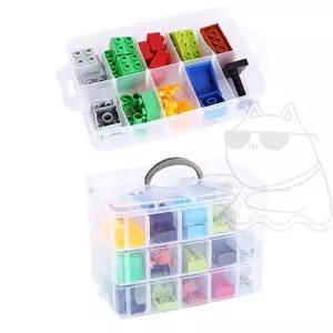 칸막이 보관박스 피스 레고 수납함 부품 투명