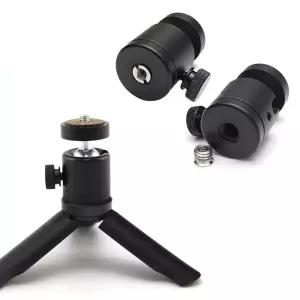 DSLR 카메라 1/4 3/8 나사 홀 볼헤드 마운트 거치대 삼각대 헤드