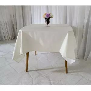 방수식탁보 방수테이블보 2인용1인 아이보리 125x125