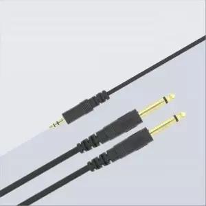 AV 분배 Y 케이블 1.5M AUX 3.5mm 스테레오 M to 6.3