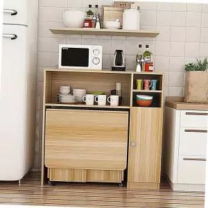 접이식식탁렌지대 거치대 밥솥 주방 밥통 수납장 선반