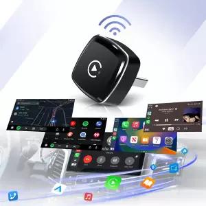 호환  무선 카플레이 어댑터 안드로이드 스마트 동글 2 in 1 공장에서 제작된 유선 차량용 아우디 메르세데