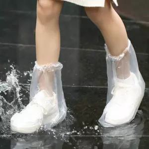 장만 일회용 비닐 신발커버 방수덮개 5쌍 비닐장화 어린이용 성인용 택일 fXB5+6cRo