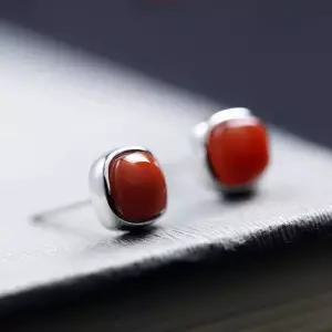 남홍석 S925 청금석 순수 원석 스톤 드롭 이어링 (WFKIL26)