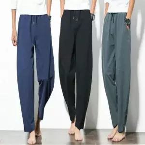 허리 팬츠 편한 바지 배기 남자 항아리핏 밴딩 데일리 WFLQ8YU