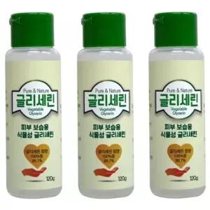 퓨어앤네이쳐 식물성 글리세린 120g 3개 보습 수분 삼현 (WFKK1LI)