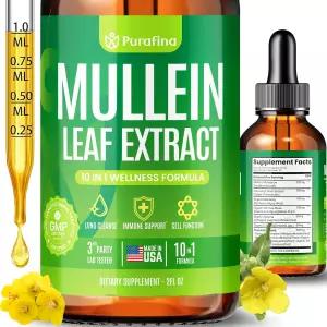 멀린 클로로필 씨모스 스피룰리나 엘더베리 폐 제로 세정을 위한 10-in-1 잎 추출물 - 미국산 보충제 (1병)