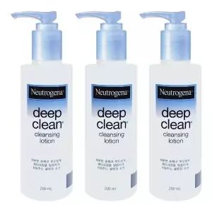 고품질 뉴트로지나 딥클린 클렌징 로션 200ml X 3개 (WFKJZGC)