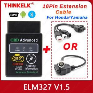 EFI 바이크 오토바이 블루투스 안드로이드 ELM327 V1.5  호환 3 핀 4 6 16 핀 O2 케이블 ELM 327 결함