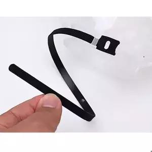 투명 고양이 입마개 물림 방지 긁힘 방지 고양이 마스크 커버 헬멧 핥힘 그루밍 용품