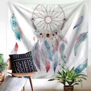 대형 패브릭 가리개커튼 150X130cm 포스터형 빈티지 인테리어 실내벽장식 벽천 5종