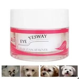 개 고양이 애완 동물 눈 눈물 얼룩 제거제 파우더 자연 눈 주위 적용 흡수 건조 얼룩 효과적인 비 자극