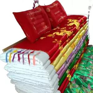 원앙금침 옛날솜이불 실크 옛날 혼수 세트 할머니 솜 비단 침구 색동이불 코튼