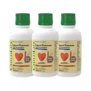 차일드라이프 액상 칼슘 마그네슘 어린이 영양 보조제 473ml x3개