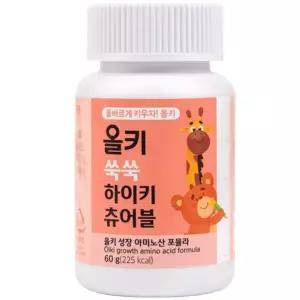 올레아 유아용 올키 쑥쑥 하이키 츄어블 60g 1박스 어린이 칼슘