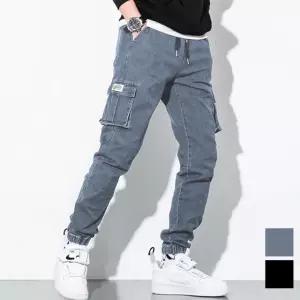남자 밴딩 카고 청바지 데님조거팬츠 스판 여름 가을 겨울