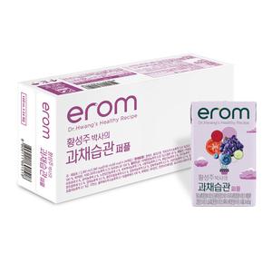 이롬 황성주 과채습관 퍼플 140ml 48팩 야채 과채 과일 주스