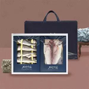 [물맛남] 명작 5호 굴비/옥돔 선물세트(굴비20미1.6kg/옥돔4-5미800g/인케이스/부직포가방)