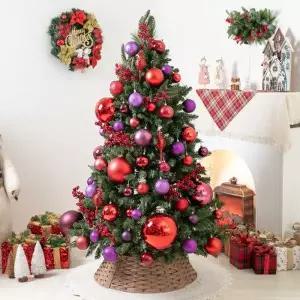 [텐바이텐]크리스마스 트리 나무 장식 풀세트 다크베리몬타나 150cm 양면