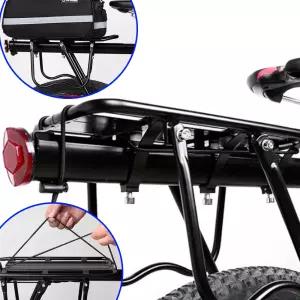 자전거 알루미늄 짐받이 거치대 랙용품 튼튼한렉 가방장착 고정지지안장 바이크뒤에설치 뒷 사이클 가벼운