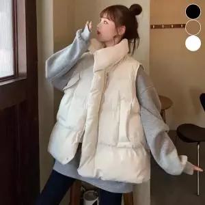 [오노마] ONM 여성 하이넥 패딩조끼 패쪼 오버핏 조끼 레이어드 (S11882443)