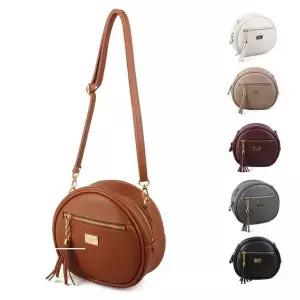 [셀러허브][라일리] Rly 탬버린 귀여운가방 미니크로스백 태슬장식 보조주머니 (S9520544)