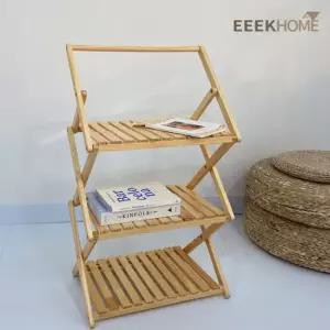 이크홈 접이식 우드 쉘프 3단 500 행거 캠핑쉘프 접이식선반 다용도선반