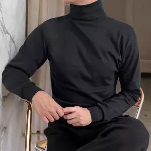 [셀러허브]남자 터틀넥 폴리 면원단 롱슬리브 티셔츠 (S28919787)