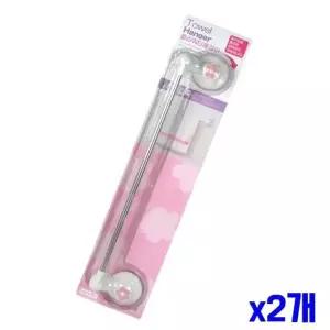 타올걸이 x2개 플러워 흡착 욕실행거 (WFGU4V9)