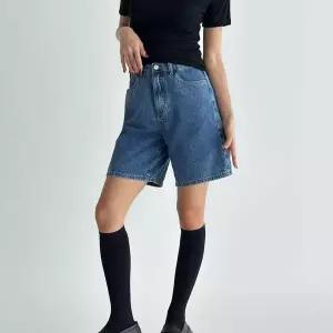 [하프클럽/옷자락]여자 여름 기본숏팬츠 4부 워싱 데일리룩 청반바지