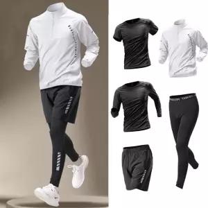 남자 트레이닝복 세트 마라톤복 기능성 헬스복 운동복 런닝복 5종