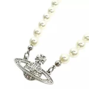 내일도착 선물포장) 25FW  미니 펄 바스 진주 목걸이 실버 63010100 02P104